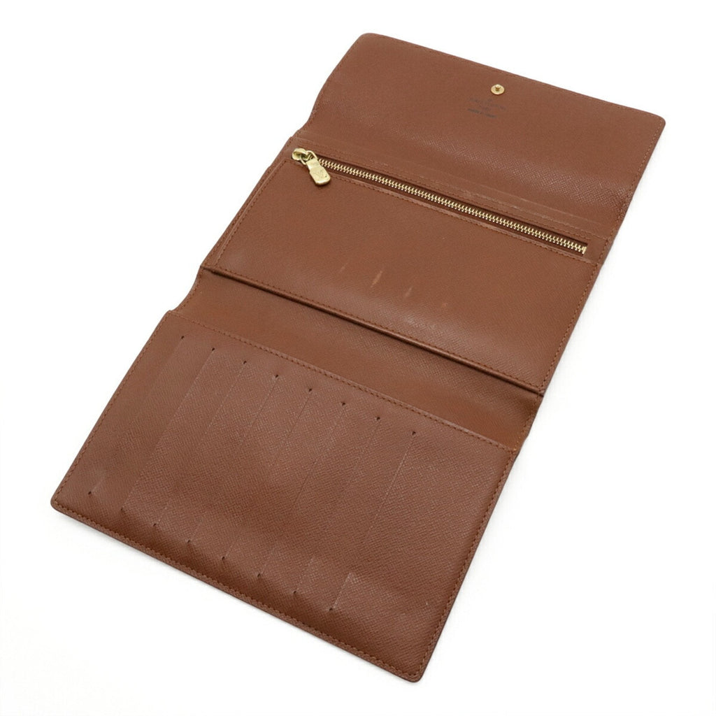 Louis Vuitton Monogram Brown Monogram Long Wallet (Tri-Fold)