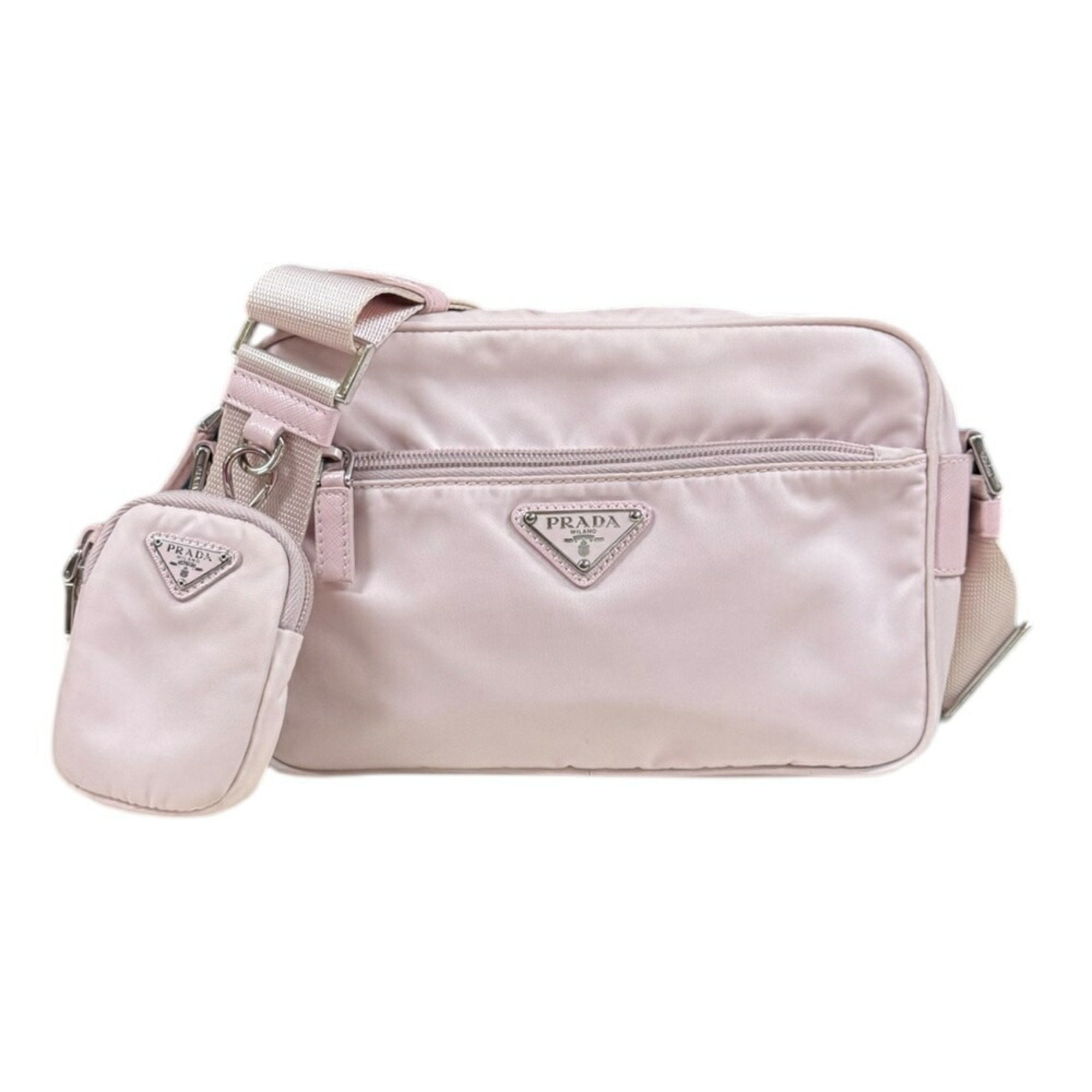 Prada Pink Nylon Shoulder Bag