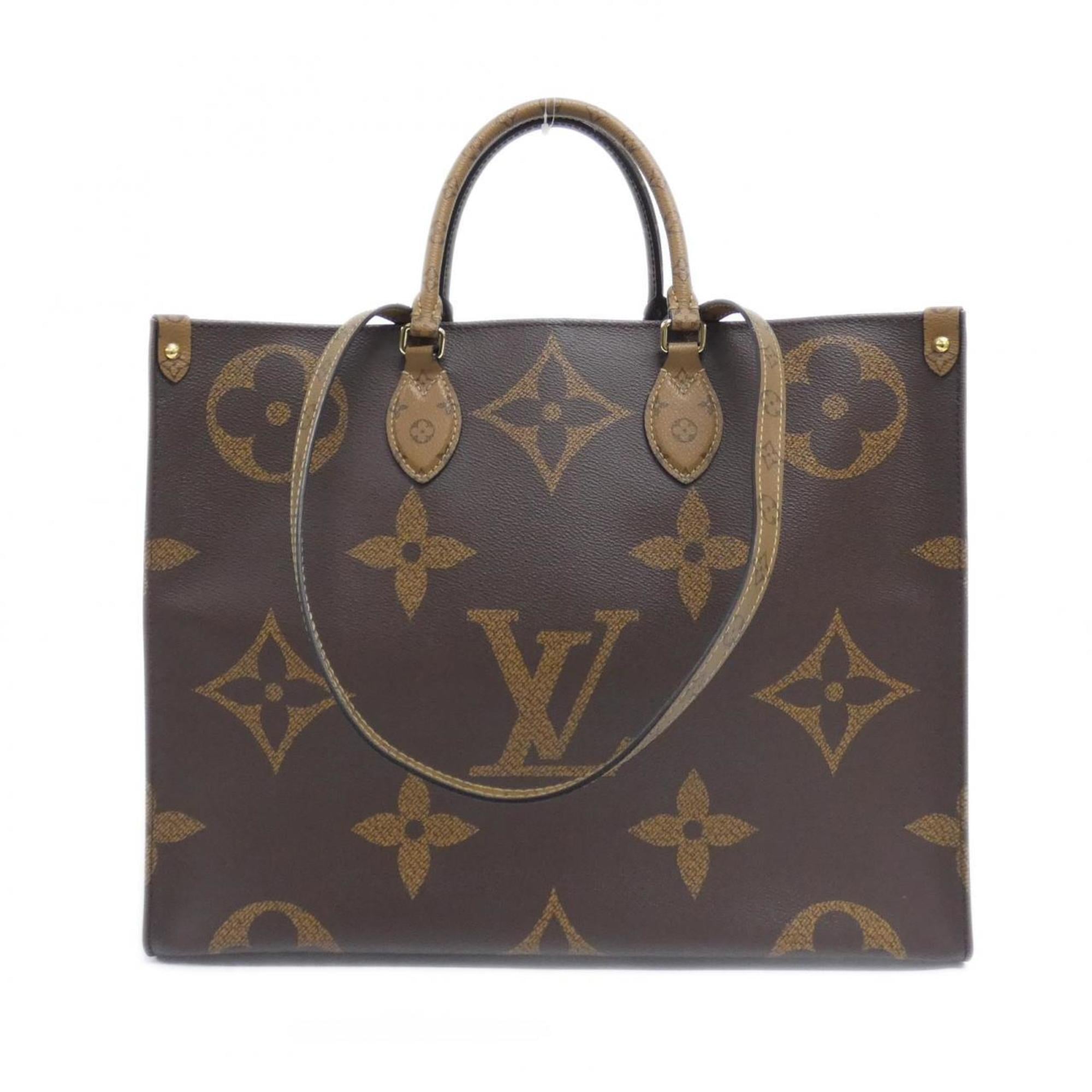 Louis Vuitton Marron Coated Canvas Handbag