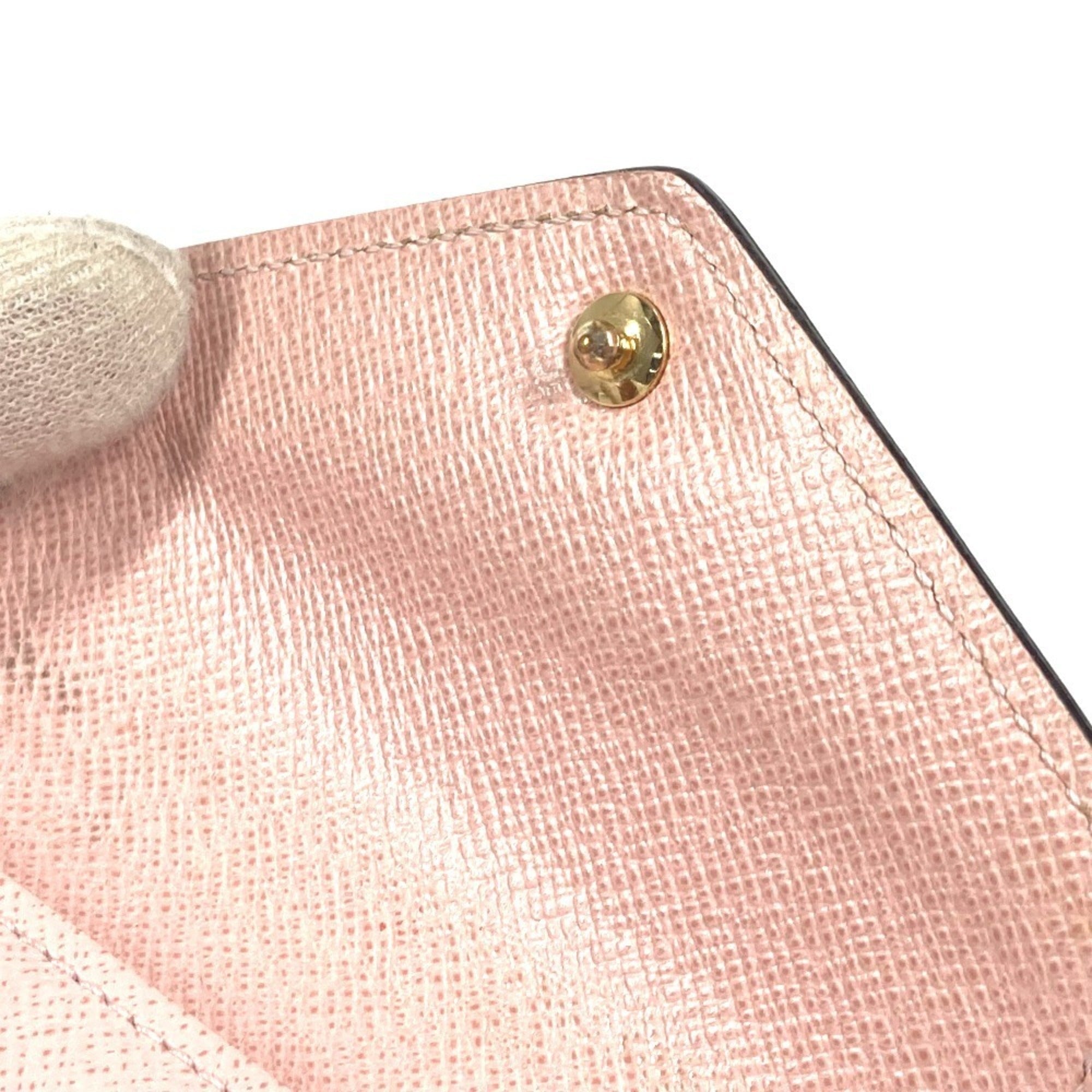Louis Vuitton Monogram Brown Pink Rose Ballerine Monogram Wallet (Tri-Fold)