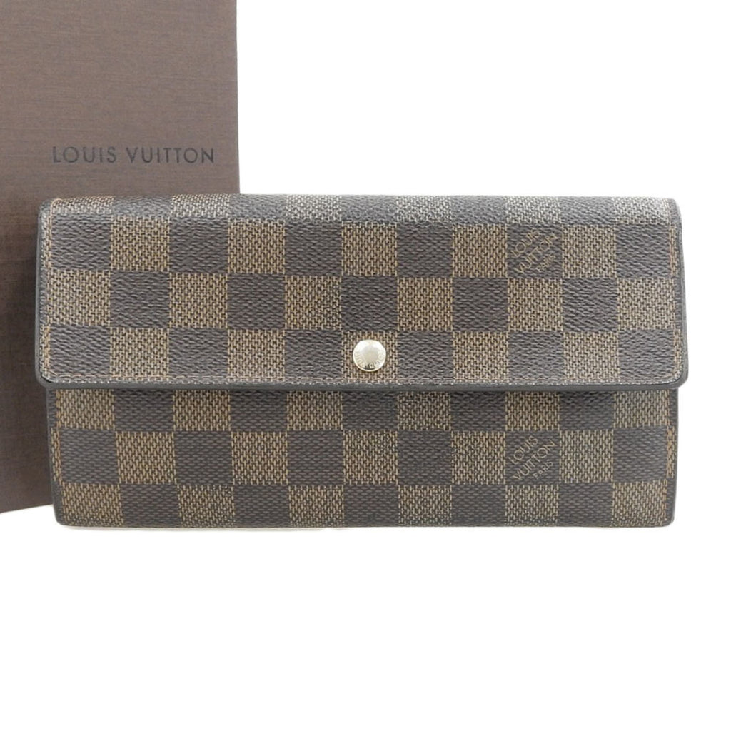 Louis Vuitton Ebene Pvc Long Wallet