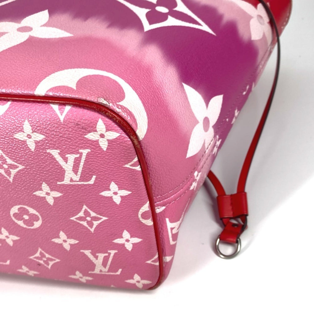Louis Vuitton Pink Red Color Canvas Shoulder Bag Tote Bag