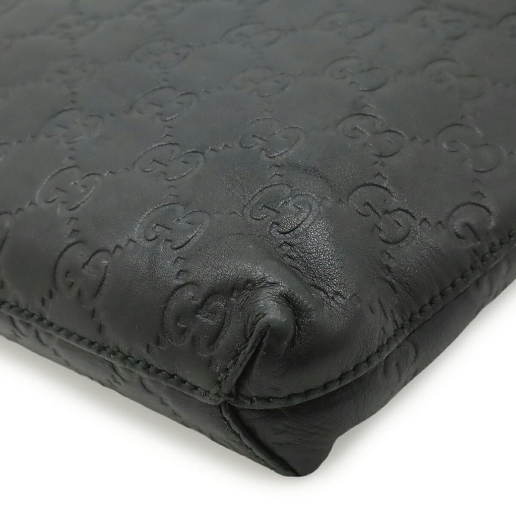 Gucci Black Leather Clutch Bag (Pre-Owned)