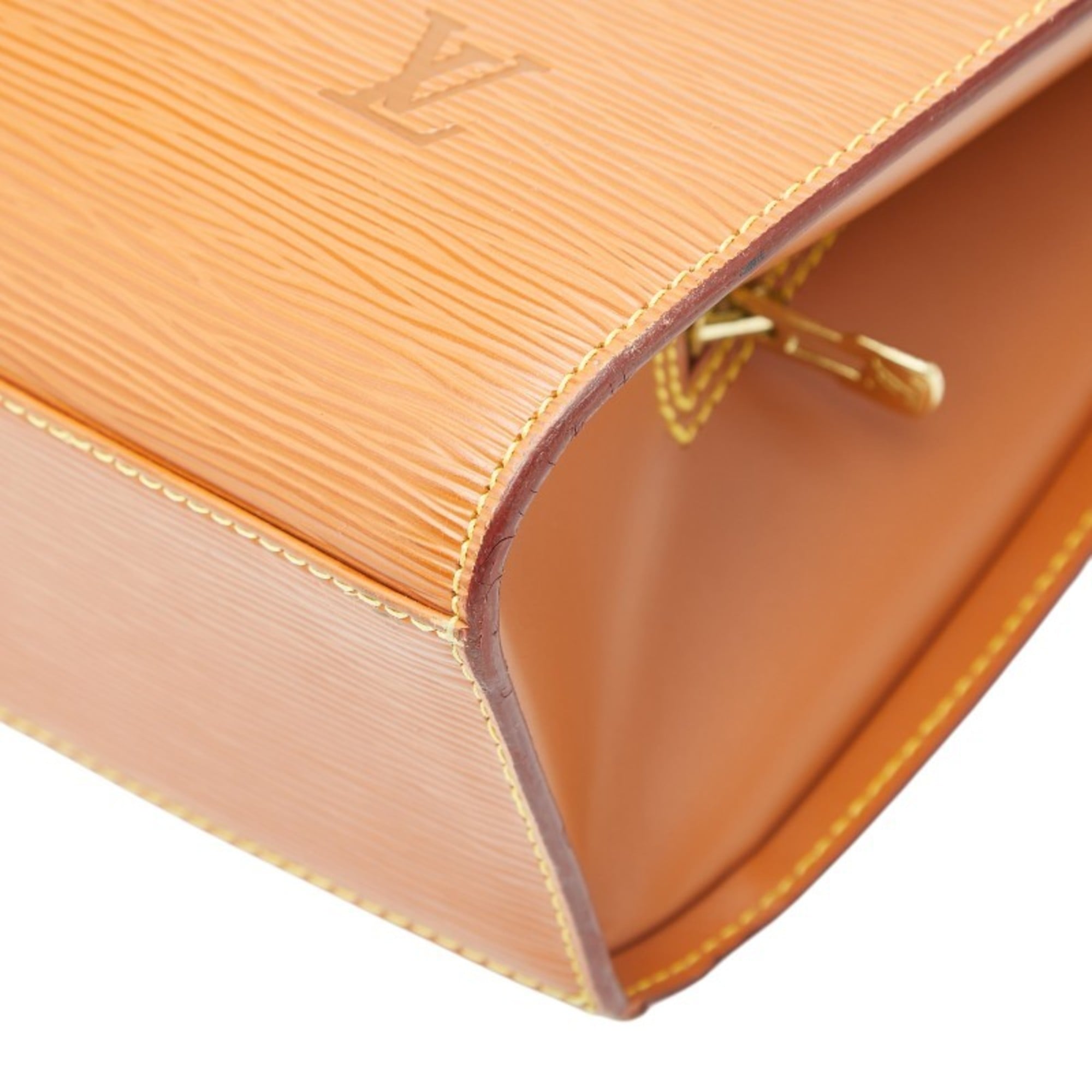 Louis Vuitton Brown Gold Cipango Leather Handbag
