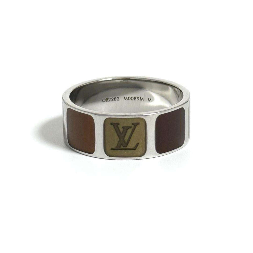 Louis Vuitton Brown Metal Band Ring