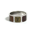 Louis Vuitton Brown Metal Band Ring