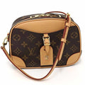 Louis Vuitton Brown Gold Monogram Monogram Leather Canvas Shoulder Bag