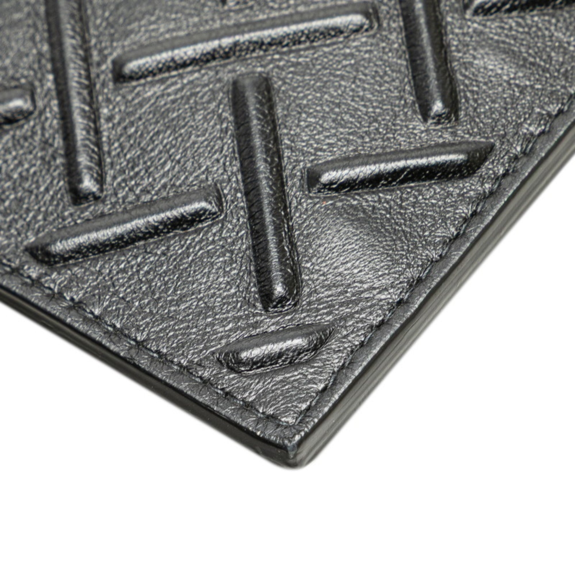 Bottega Veneta Black Leather Clutch Bag