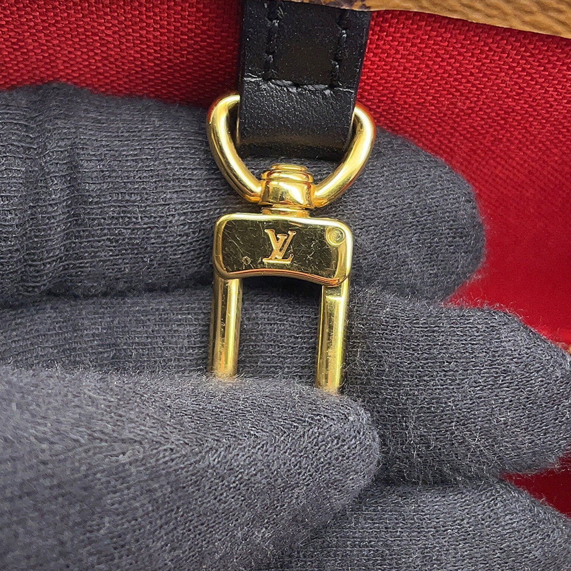 Louis Vuitton Monogram Reverse Red Color Monogram Reverse Handbag Shoulder Bag Tote Bag