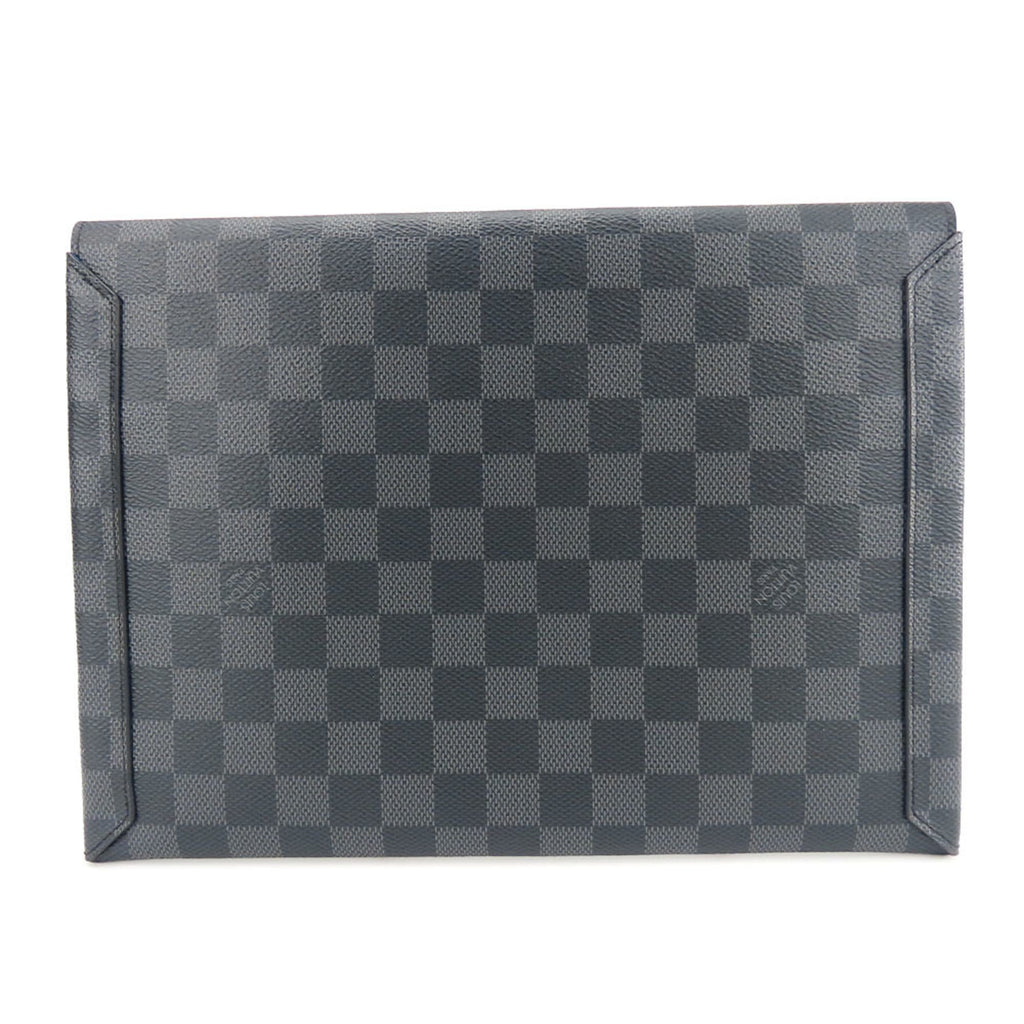 Louis Vuitton Damier Graphite Black Gray Damier Graphite Clutch Bag