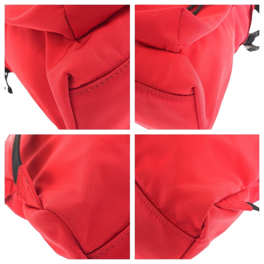 Balenciaga Black Red Color Canvas Backpack