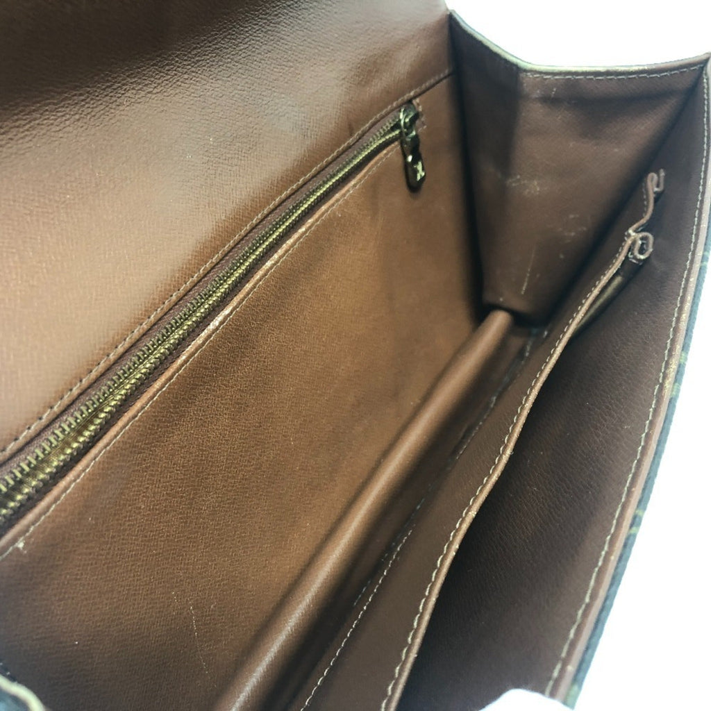 Louis Vuitton Brown Monogram Clutch Bag Pochette Pouch