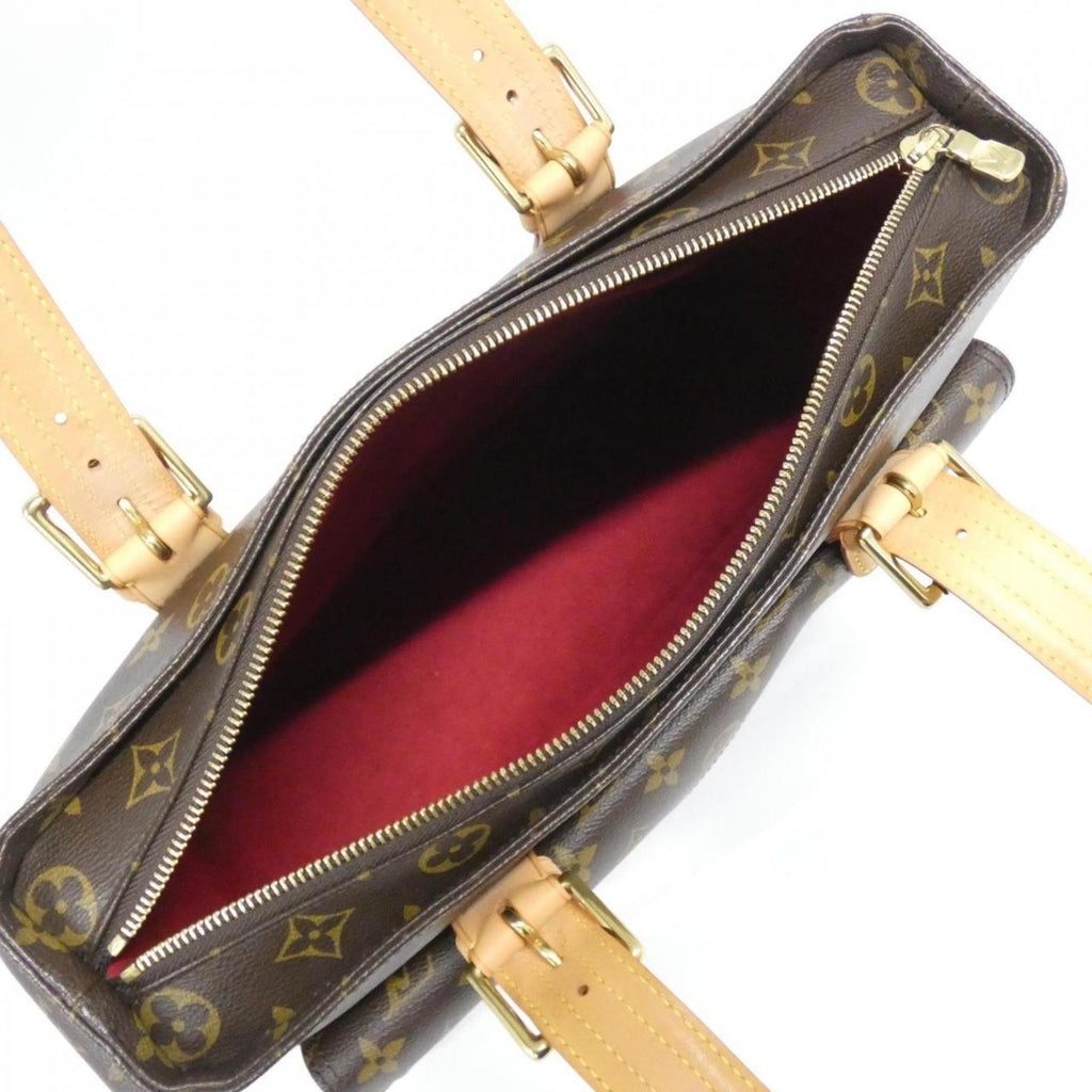 Louis Vuitton Brown Coated Canvas Handbag