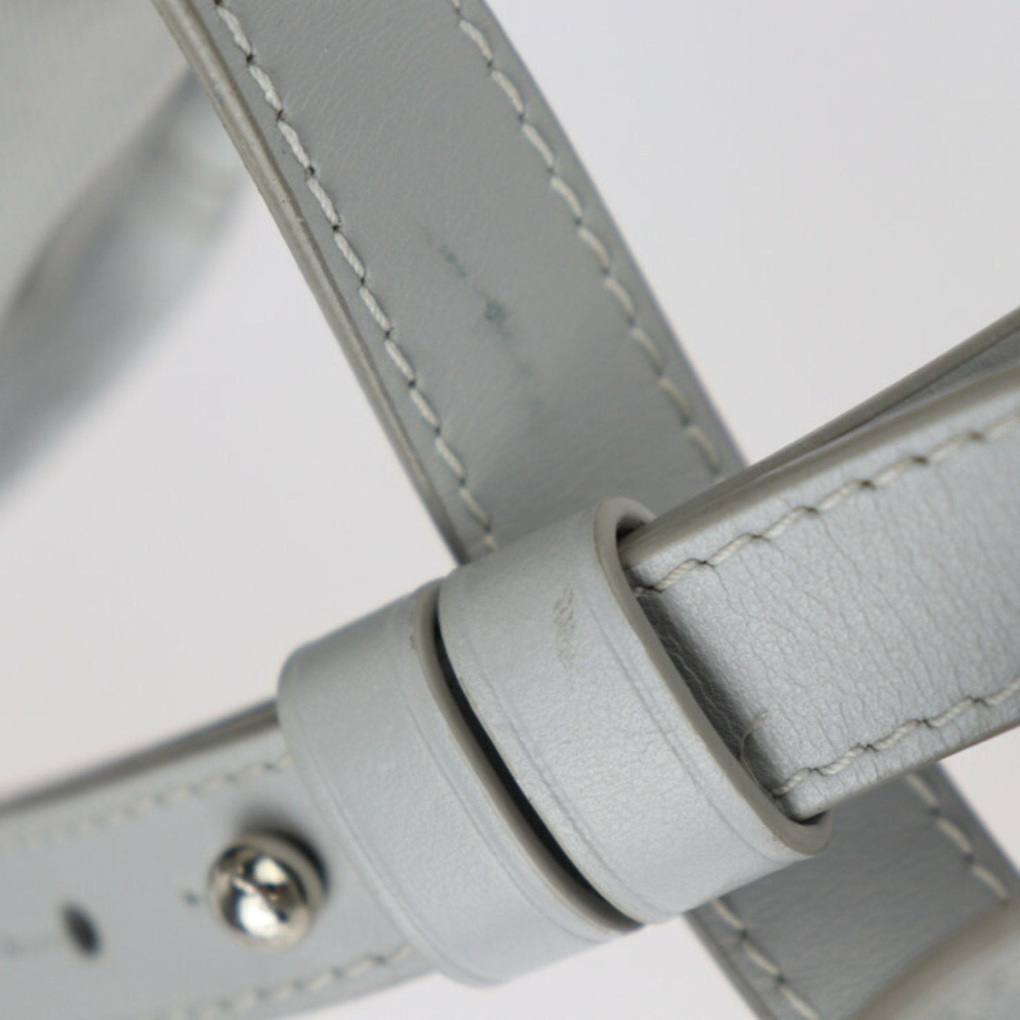 Louis Vuitton Gray White Pvc Leather Shoulder Bag