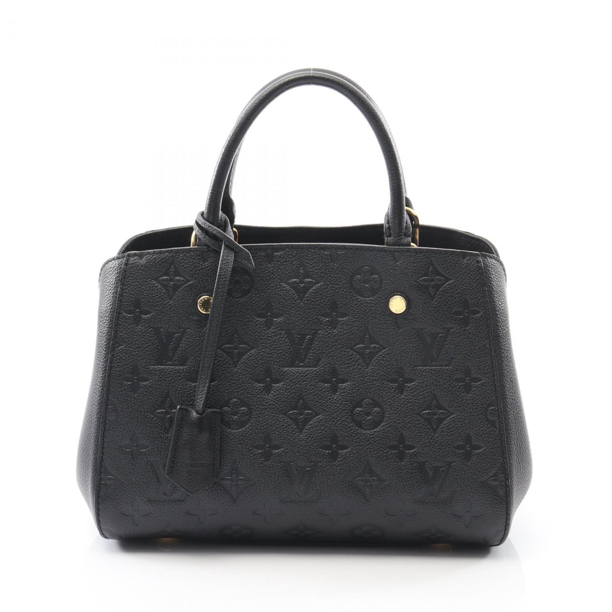 Louis Vuitton Black Cuir Ombre Leather Monogram Empreinte Handbag