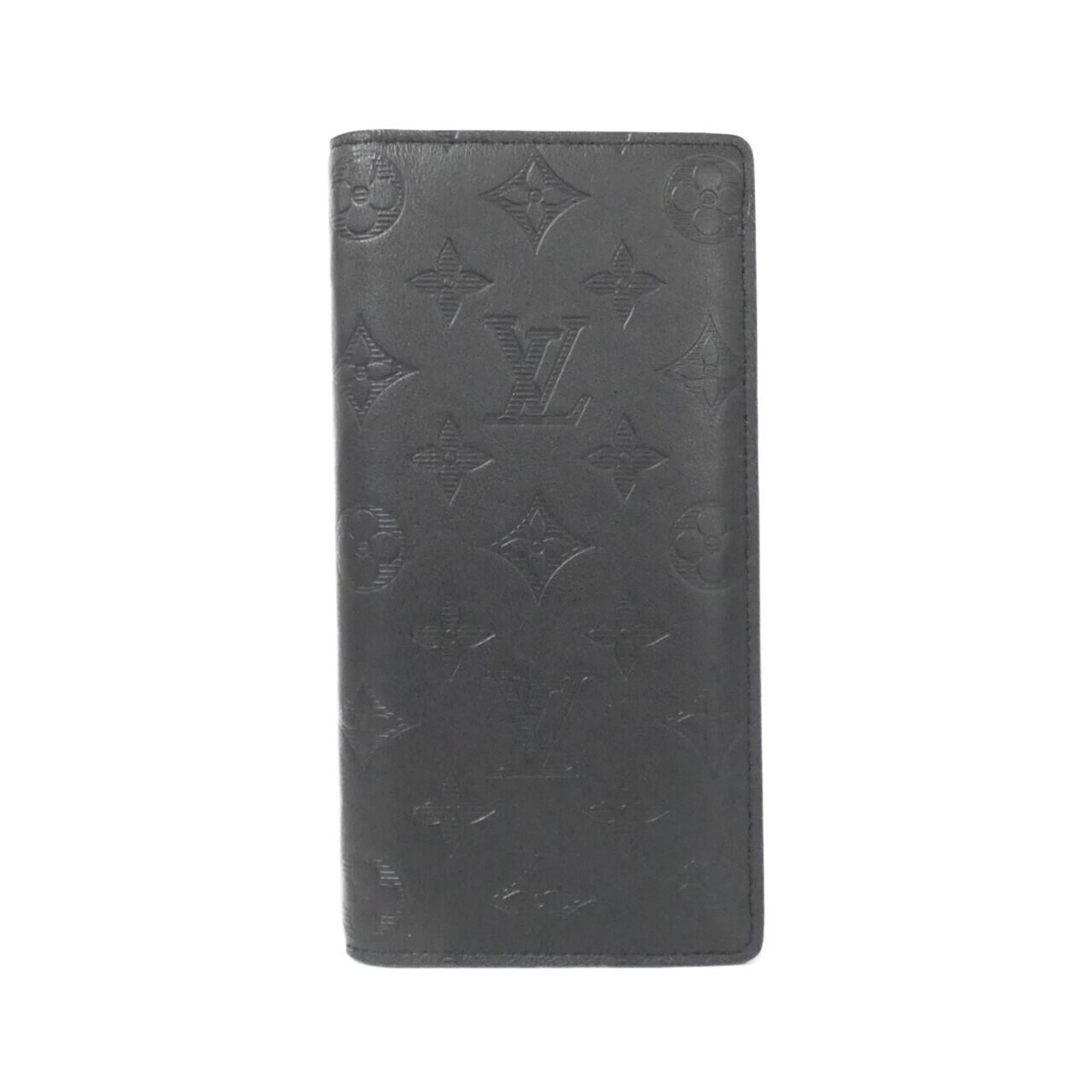 Louis Vuitton Black Leather Long Wallet