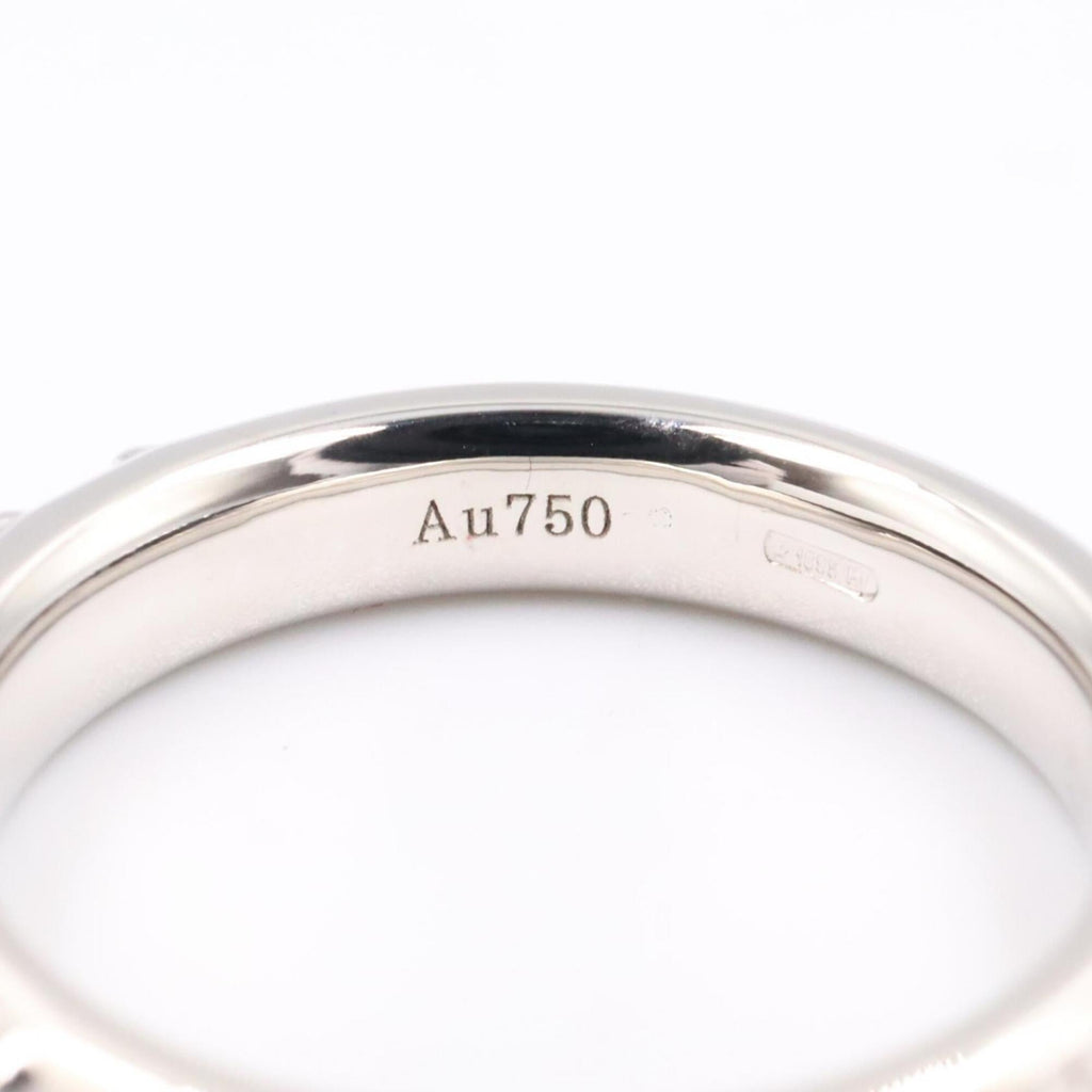 Gucci Silver Clear White Gold (18K) Band Ring (Pre-Owned)