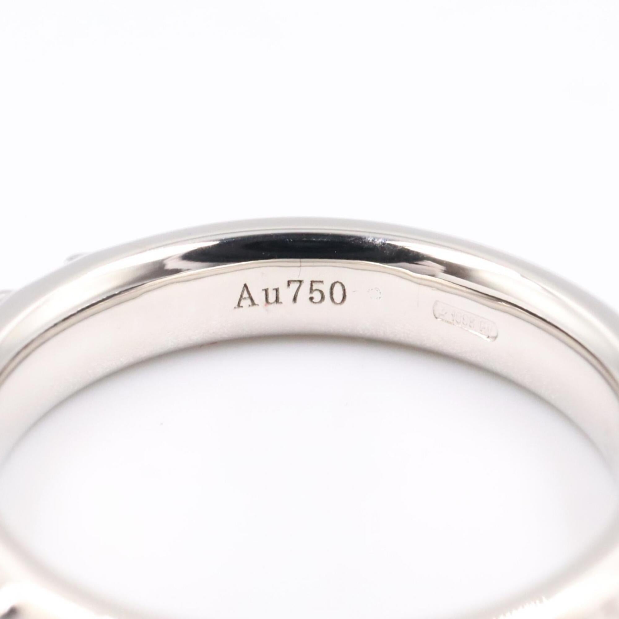 Gucci Silver Clear White Gold (18K) Band Ring (Pre-Owned)