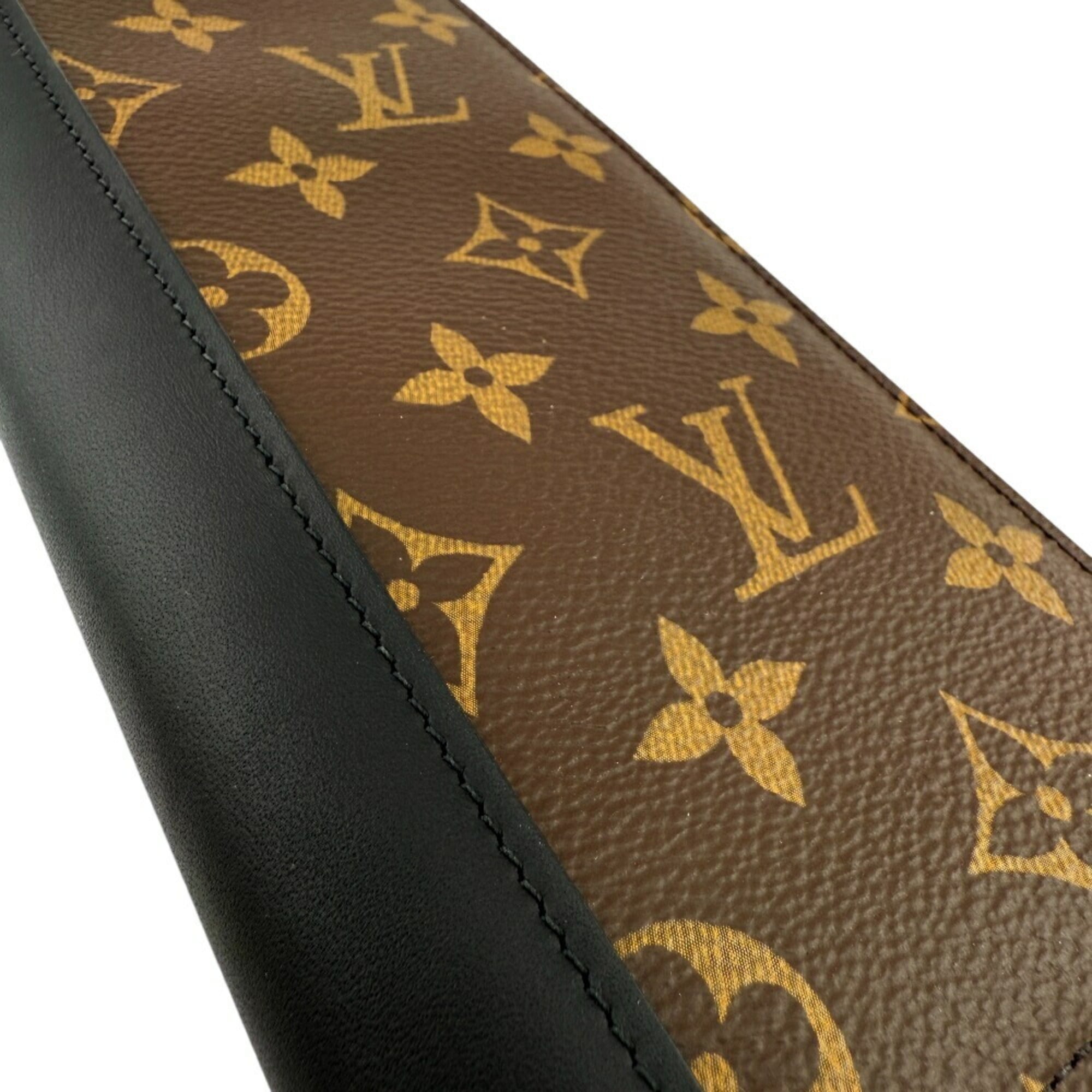Louis Vuitton Monogram Macassar Brown Leather Long Wallet