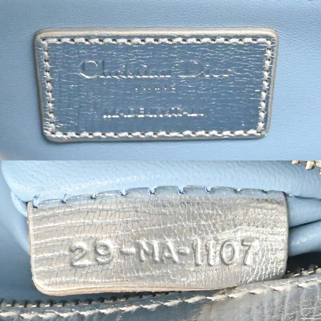 Christian Dior Silver Leather Handbag (Pre-Owned)