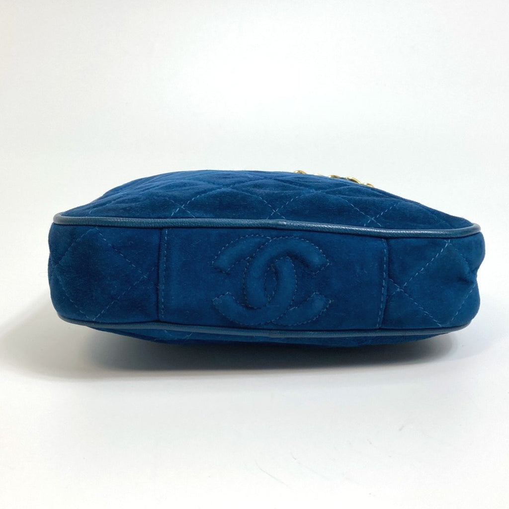 Chanel Blue Leather Handbag