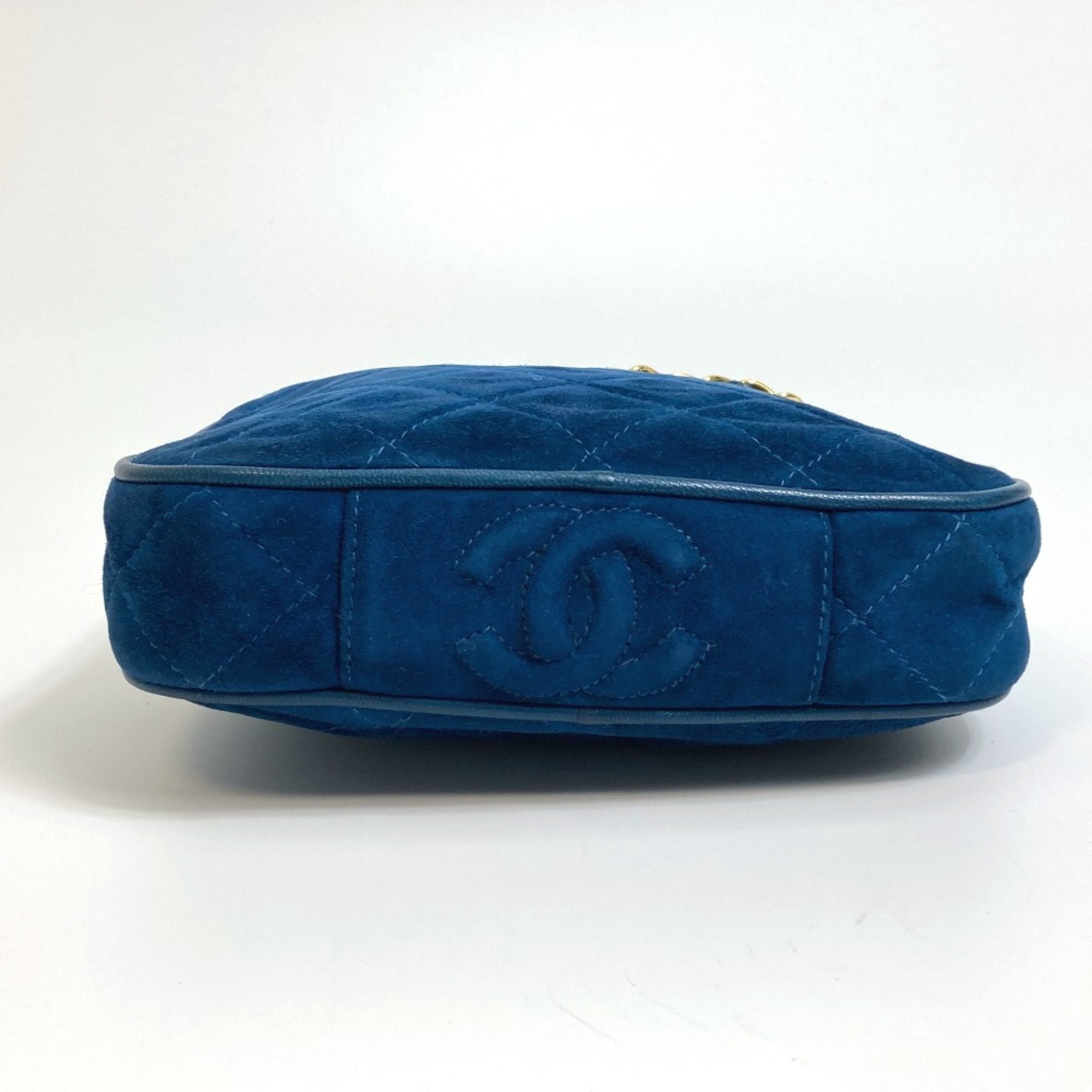 Chanel Blue Leather Handbag