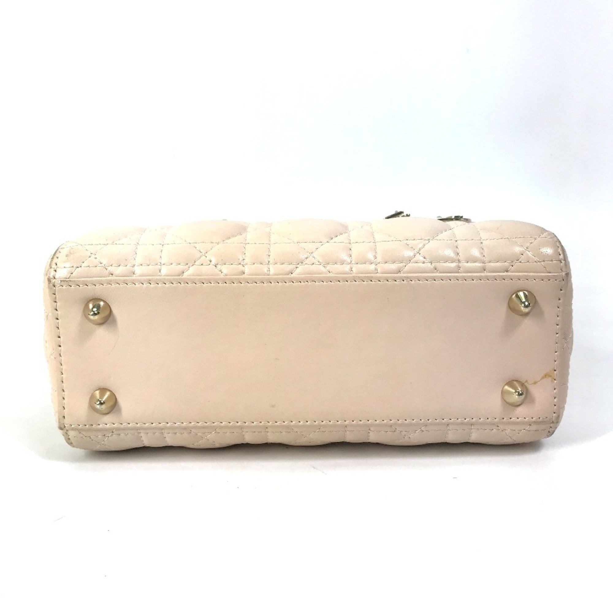 Christian Dior Beige Leather Handbag (Pre-Owned)