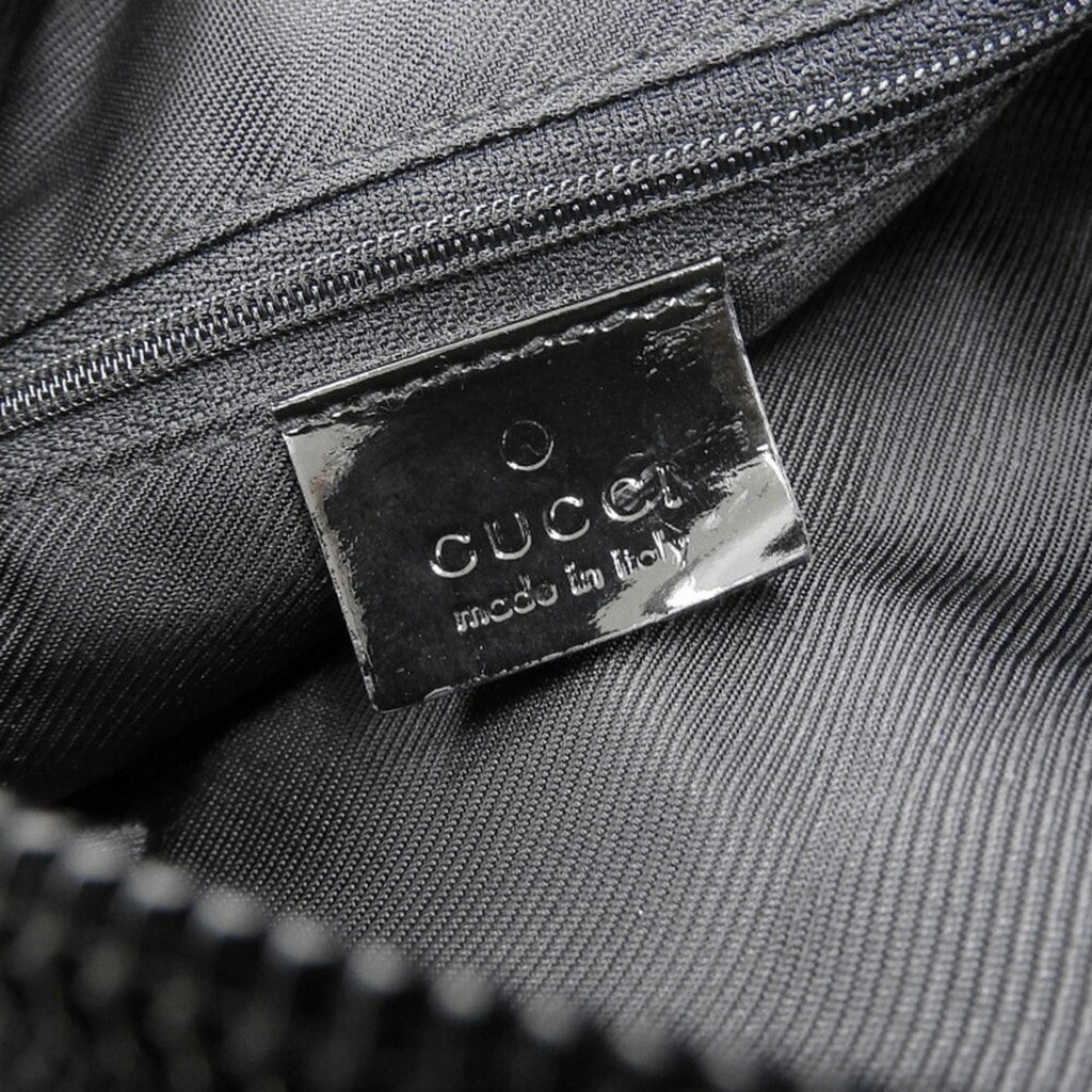 Gucci Black Gg Canvas Shoulder Bag (Pre-Owned)