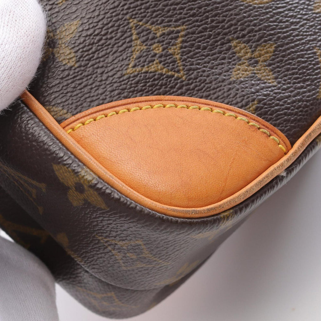 Louis Vuitton Brown Pvc Coated Canvas Leather Shoulder Bag