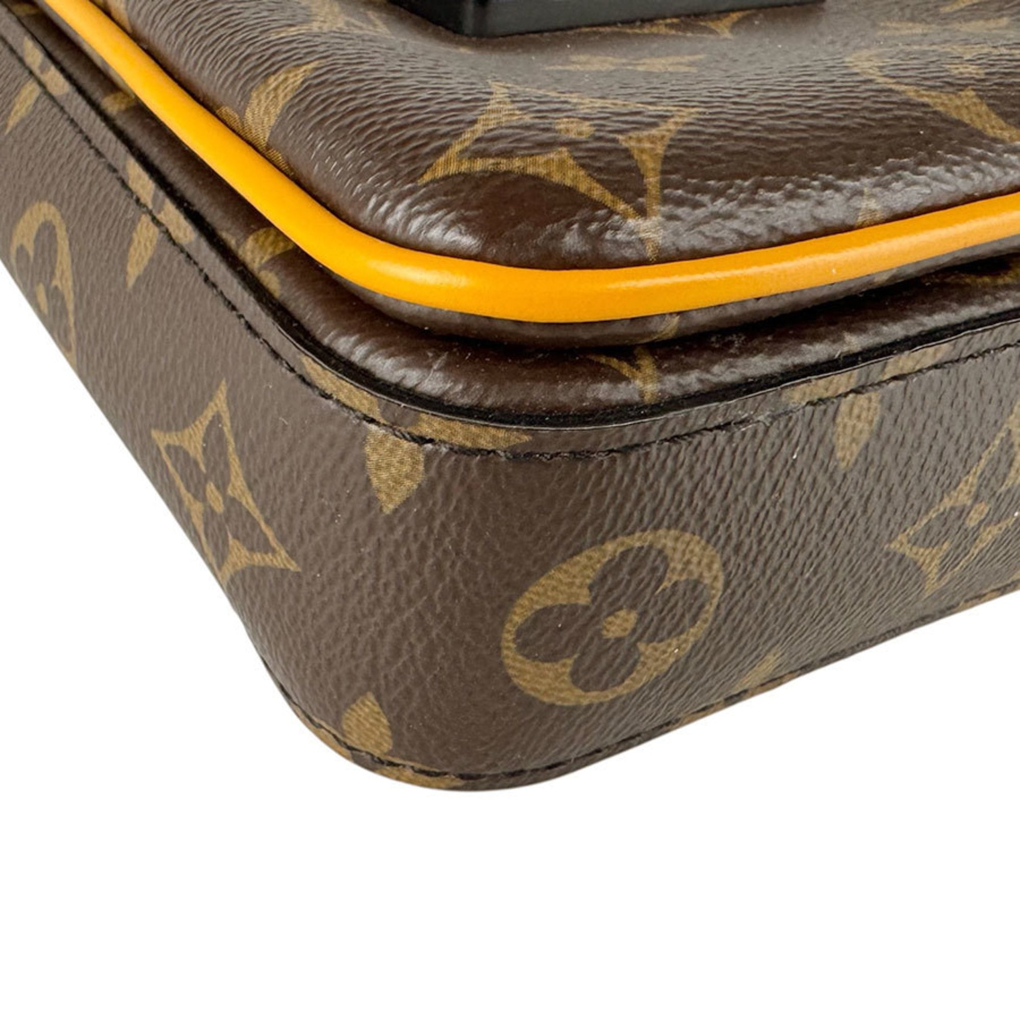 Louis Vuitton Black Brown Monogram Monogram Shoulder Bag