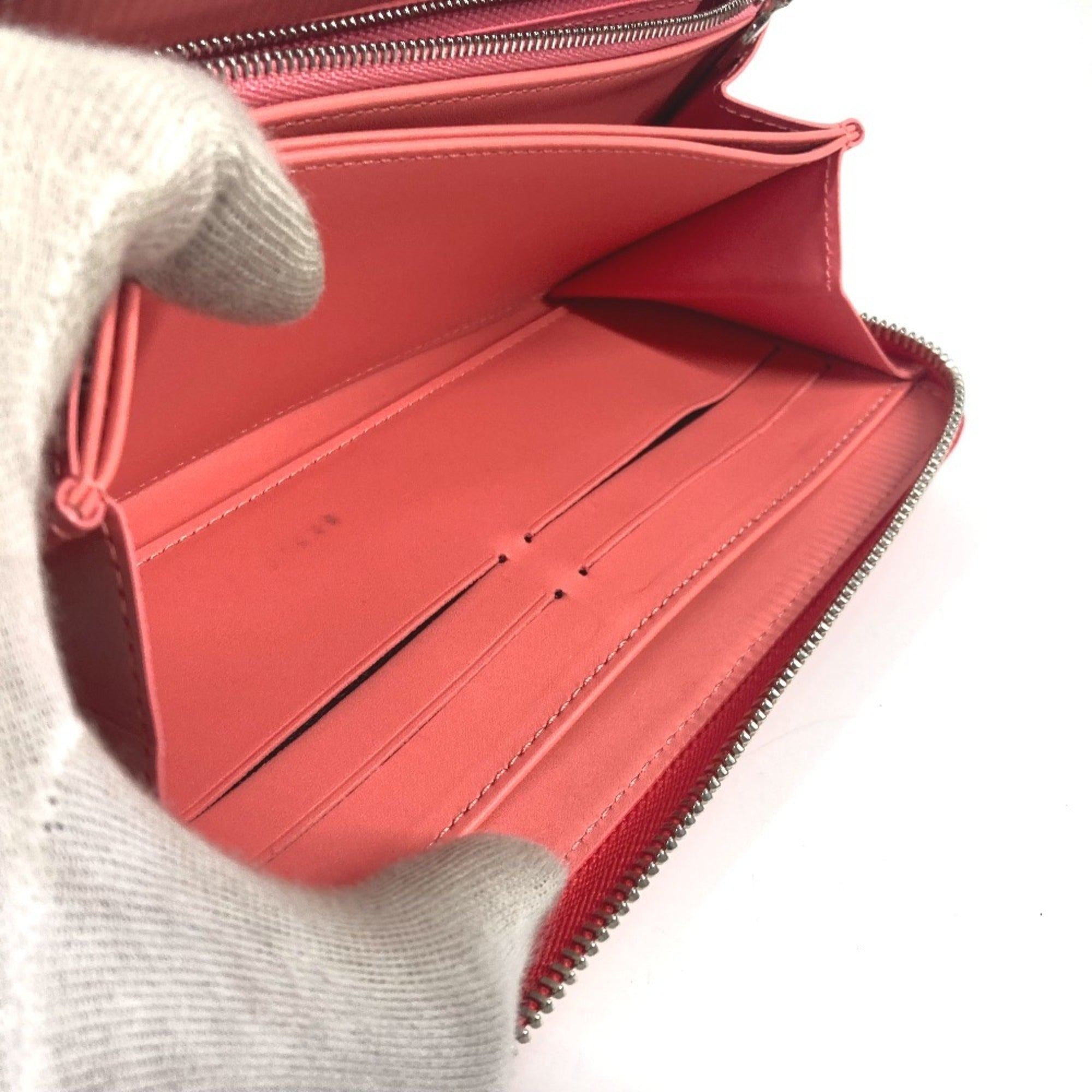 Louis Vuitton Pink Poppy Petal Monogram Vernis Rayures Long Wallet