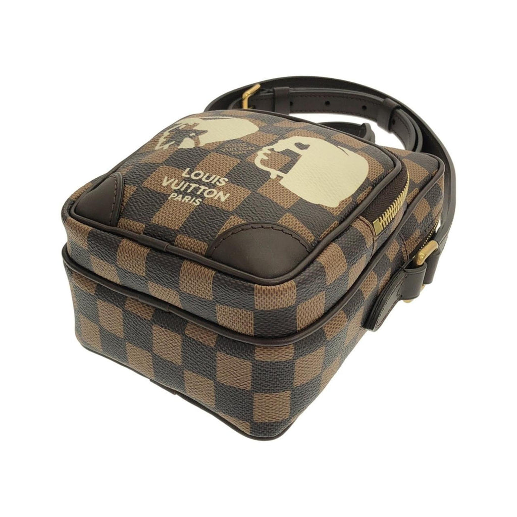 Louis Vuitton Brown Coated Canvas Shoulder Bag