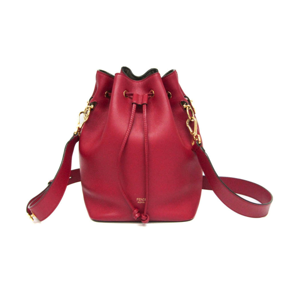 Fendi Red Color Leather Shoulder Bag