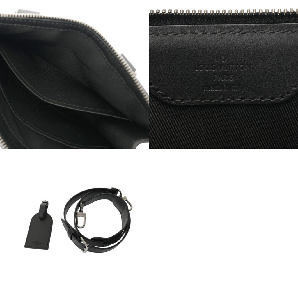 Louis Vuitton Black Gray Monogram Eclipse Canvas Handbag
