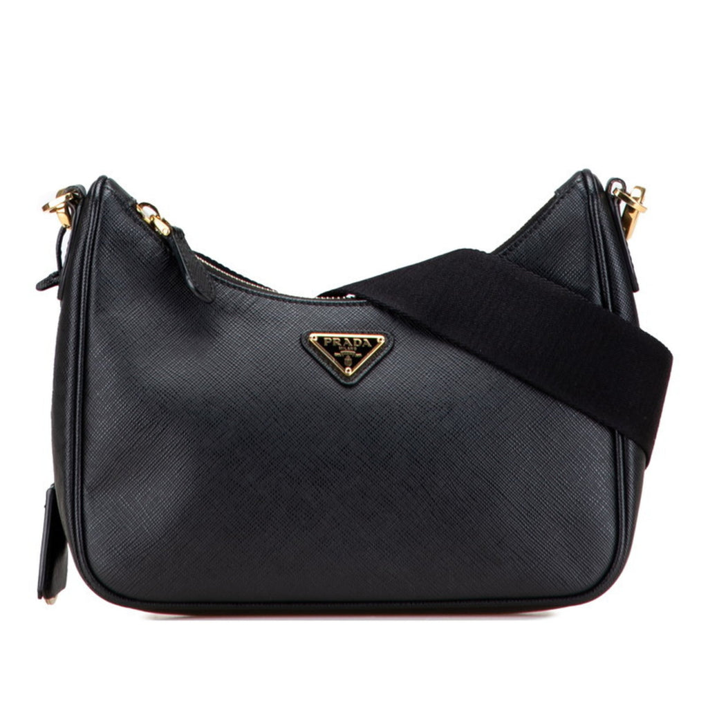 Prada Black Leather Shoulder Bag