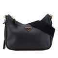Prada Black Leather Shoulder Bag