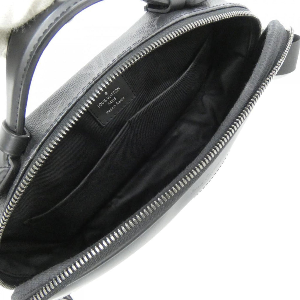 Louis Vuitton Black Coated Canvas Shoulder Bag