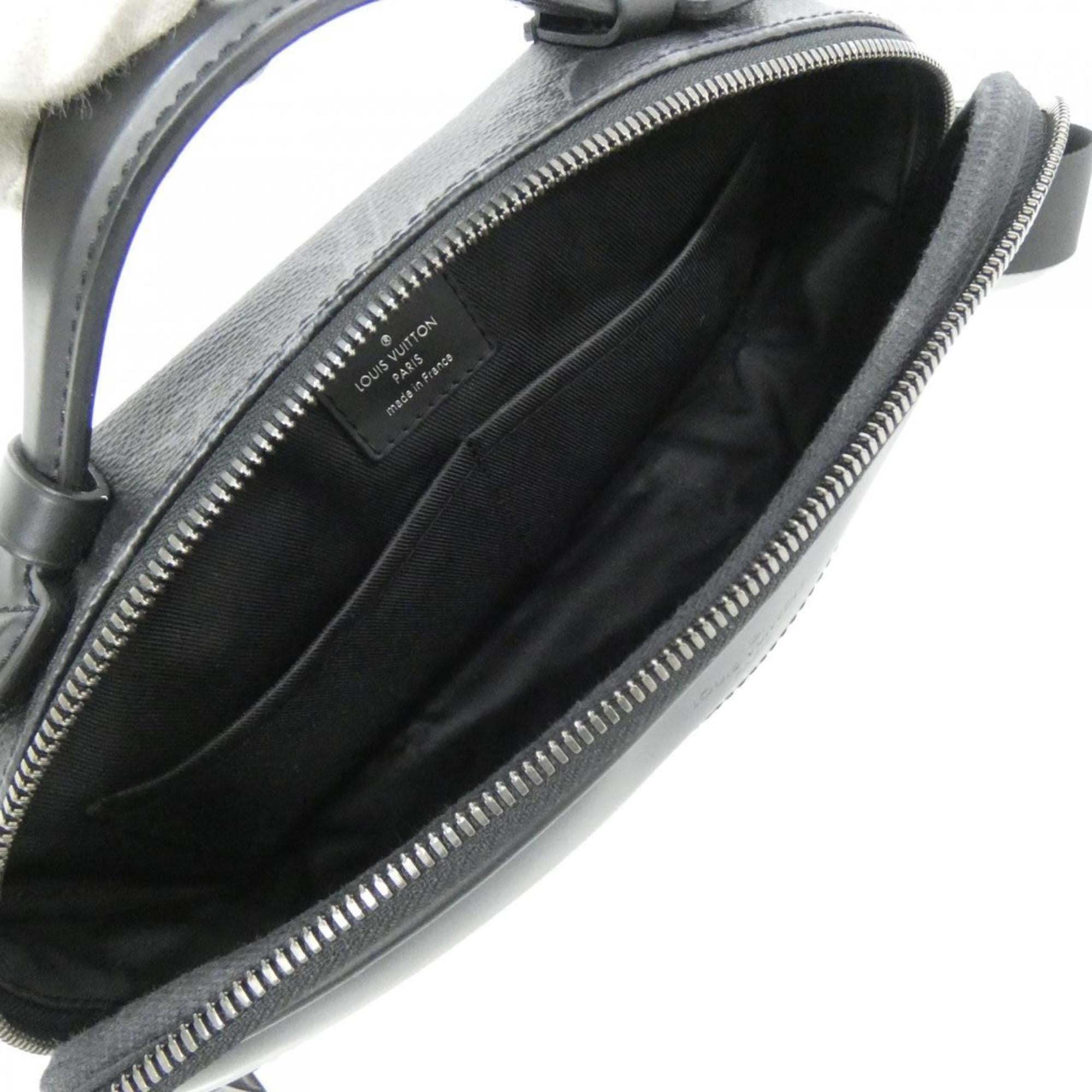 Louis Vuitton Black Coated Canvas Shoulder Bag