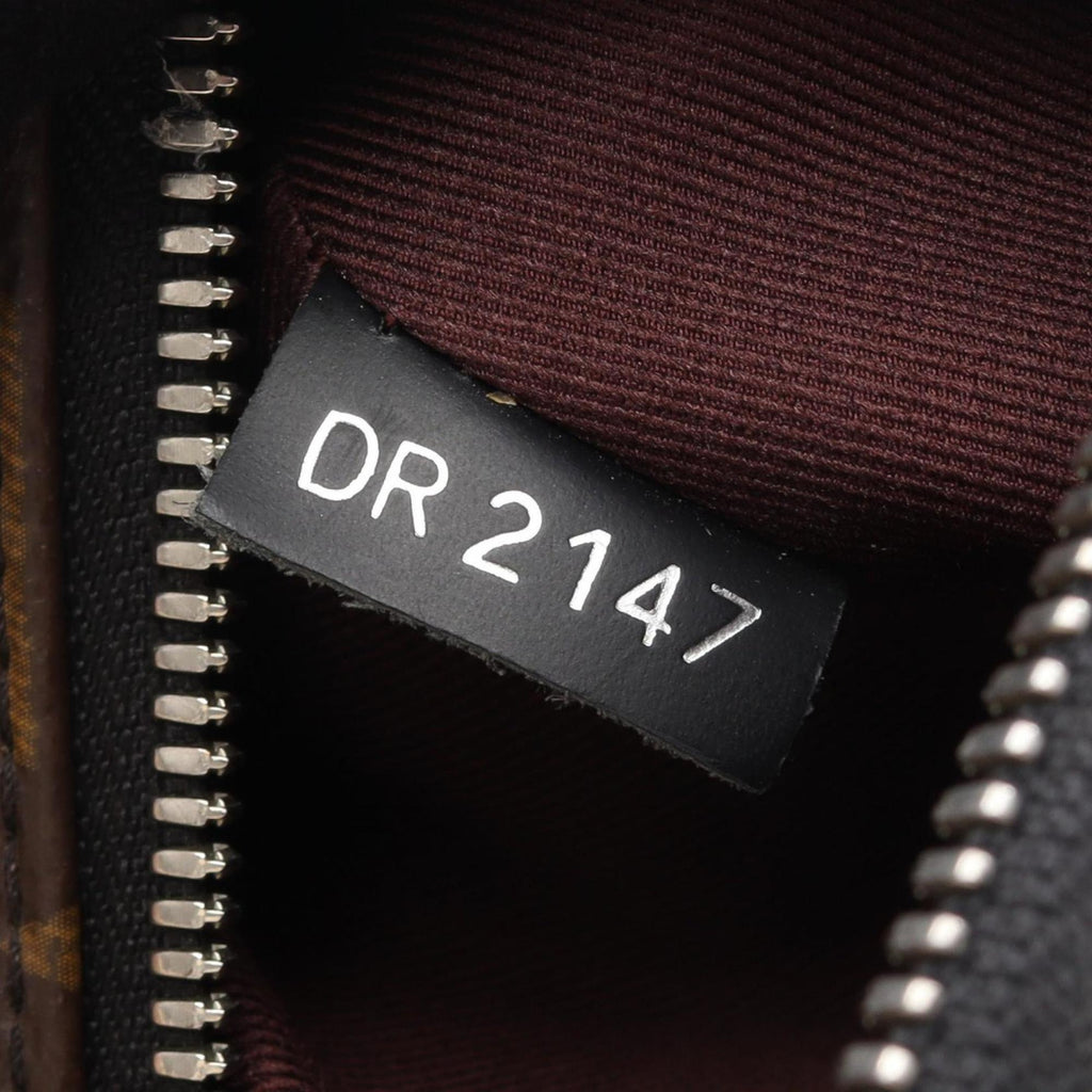 Louis Vuitton Black Brown Monogram Macassar Coated Canvas Leather Backpack