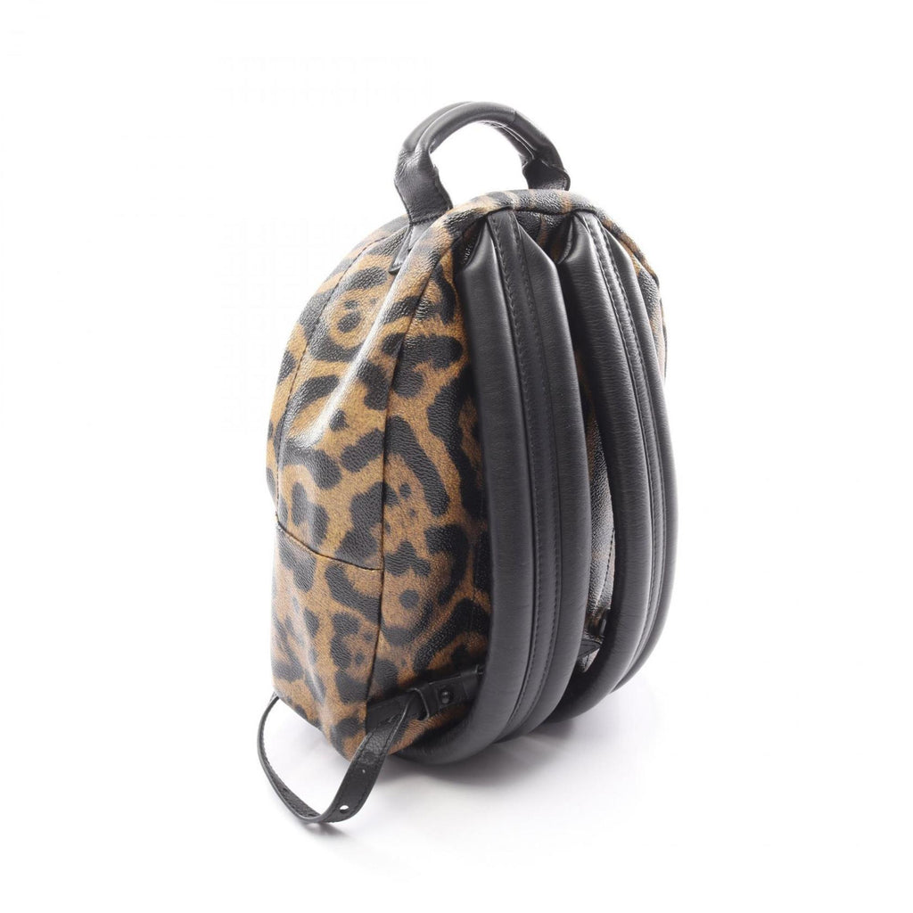 Louis Vuitton Black Brown Coated Canvas Leather Backpack