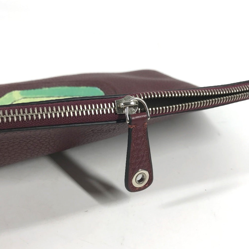 Fendi Brown Leather Clutch Bag