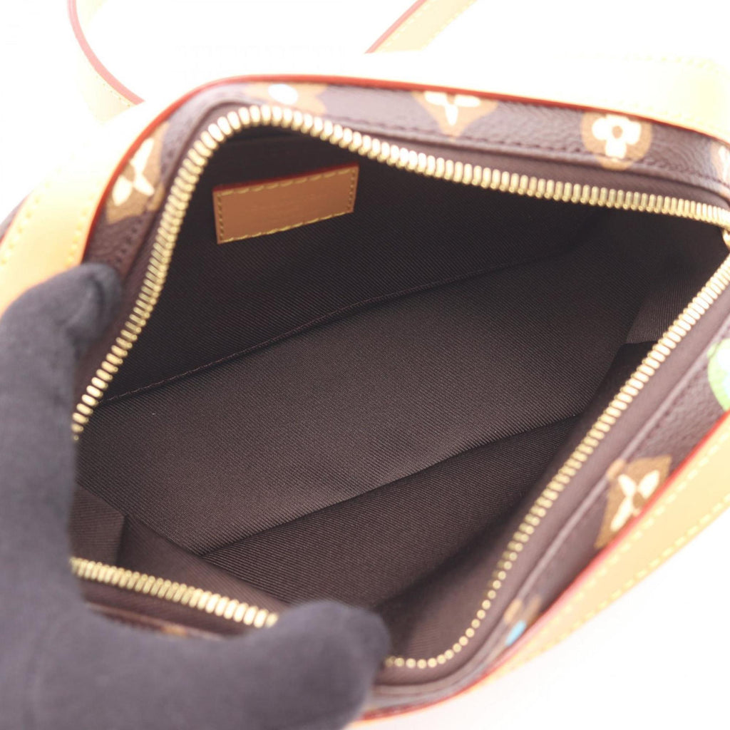 Louis Vuitton Brown Multi-Color Pvc Leather Shoulder Bag