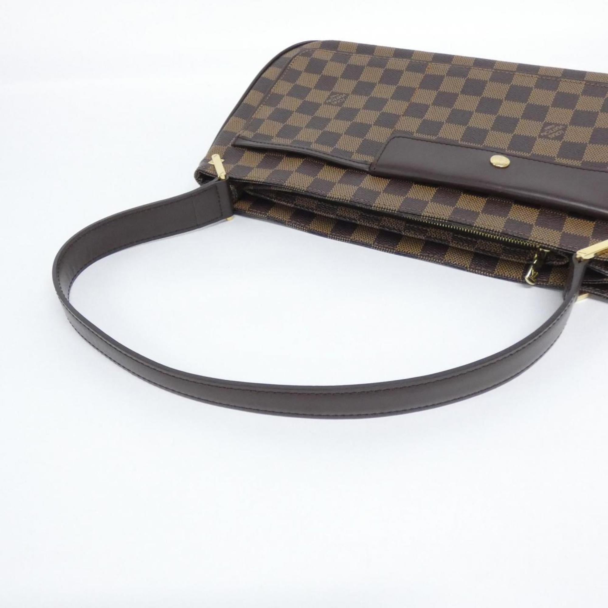 Louis Vuitton Brown Coated Canvas Shoulder Bag
