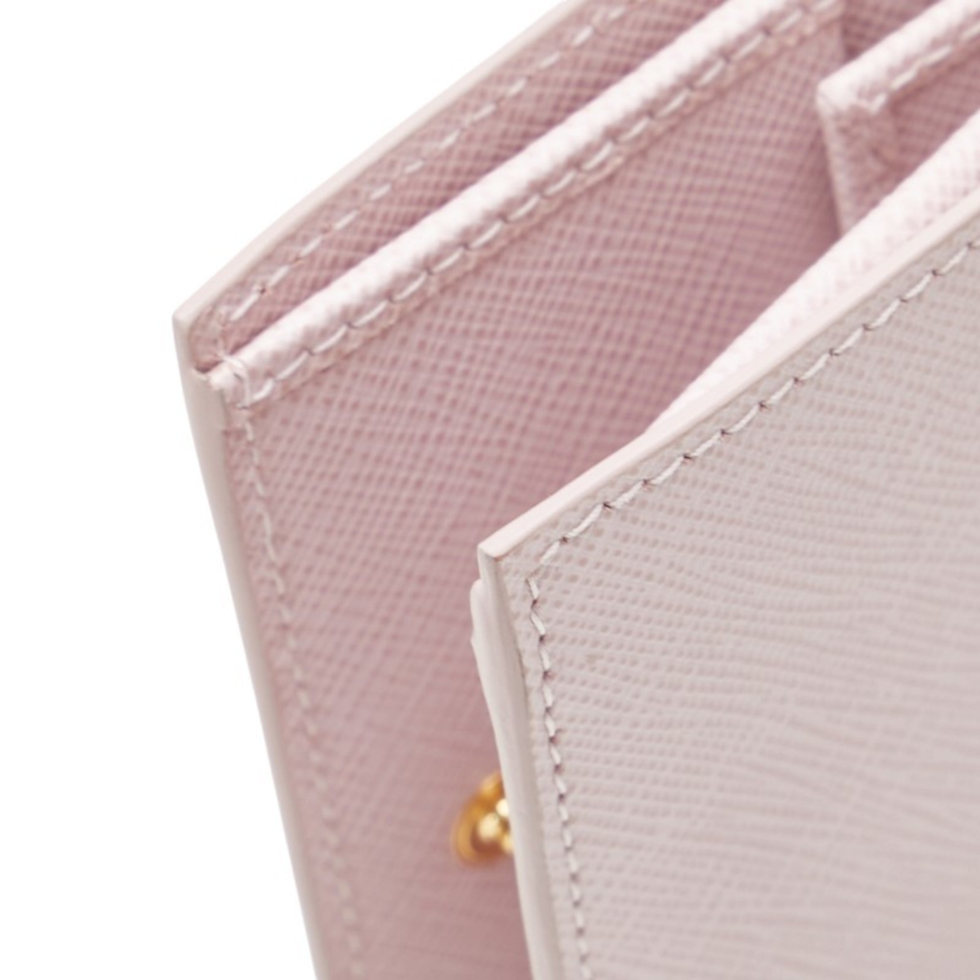 Prada Saffiano Pink Leather Wallet (Bi-Fold)