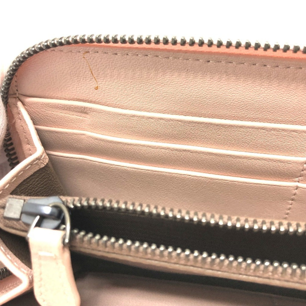 Bottega Veneta Pink Intrecciato Long Wallet (Bi-Fold)