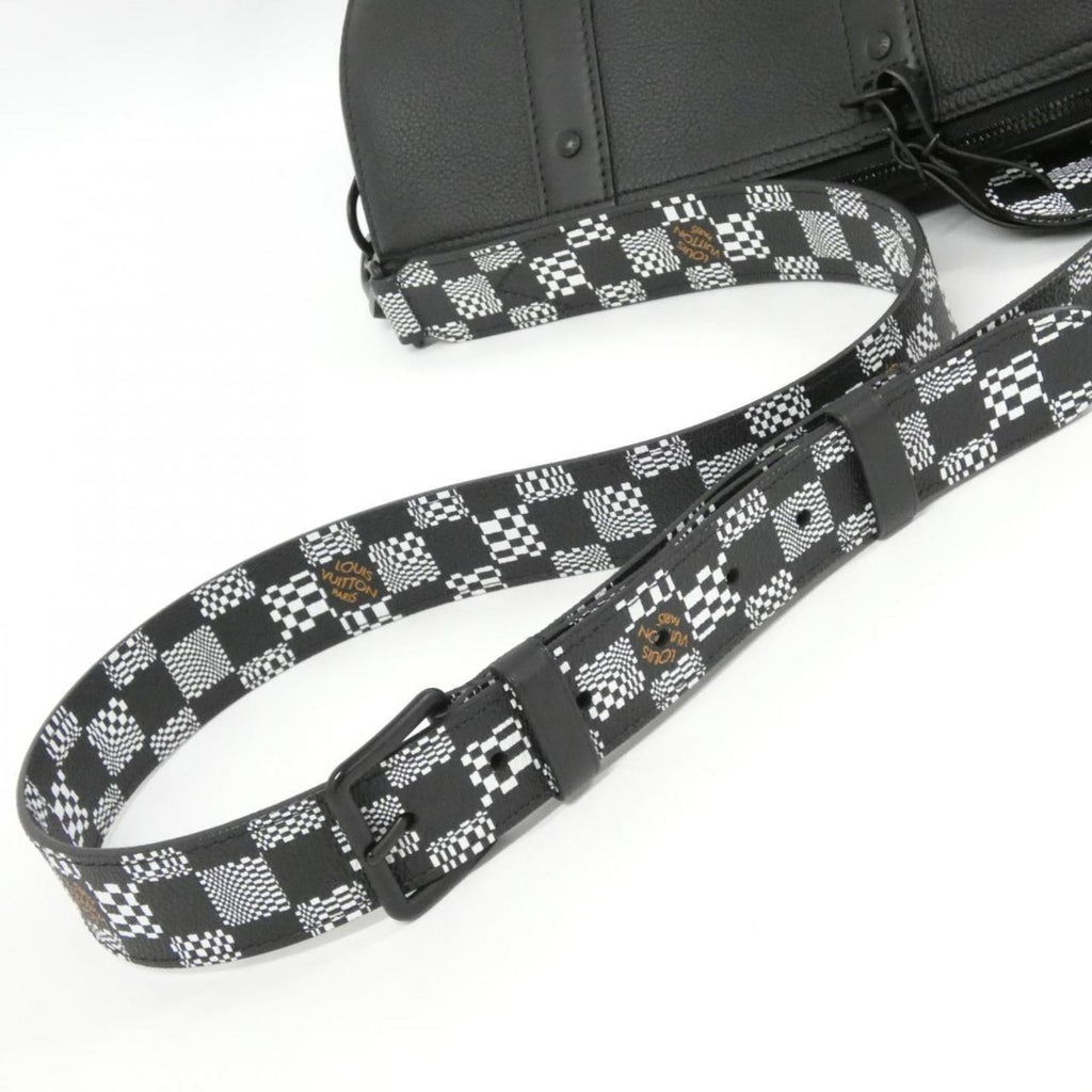 Louis Vuitton Black Leather Shoulder Bag
