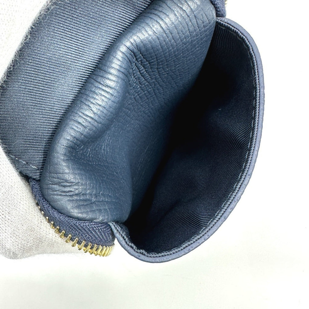 Louis Vuitton Blue Denim Leather Pochette Pouch Shoulder Bag