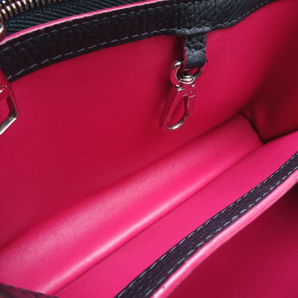 Louis Vuitton Cobalt Fuchsia Leather Handbag