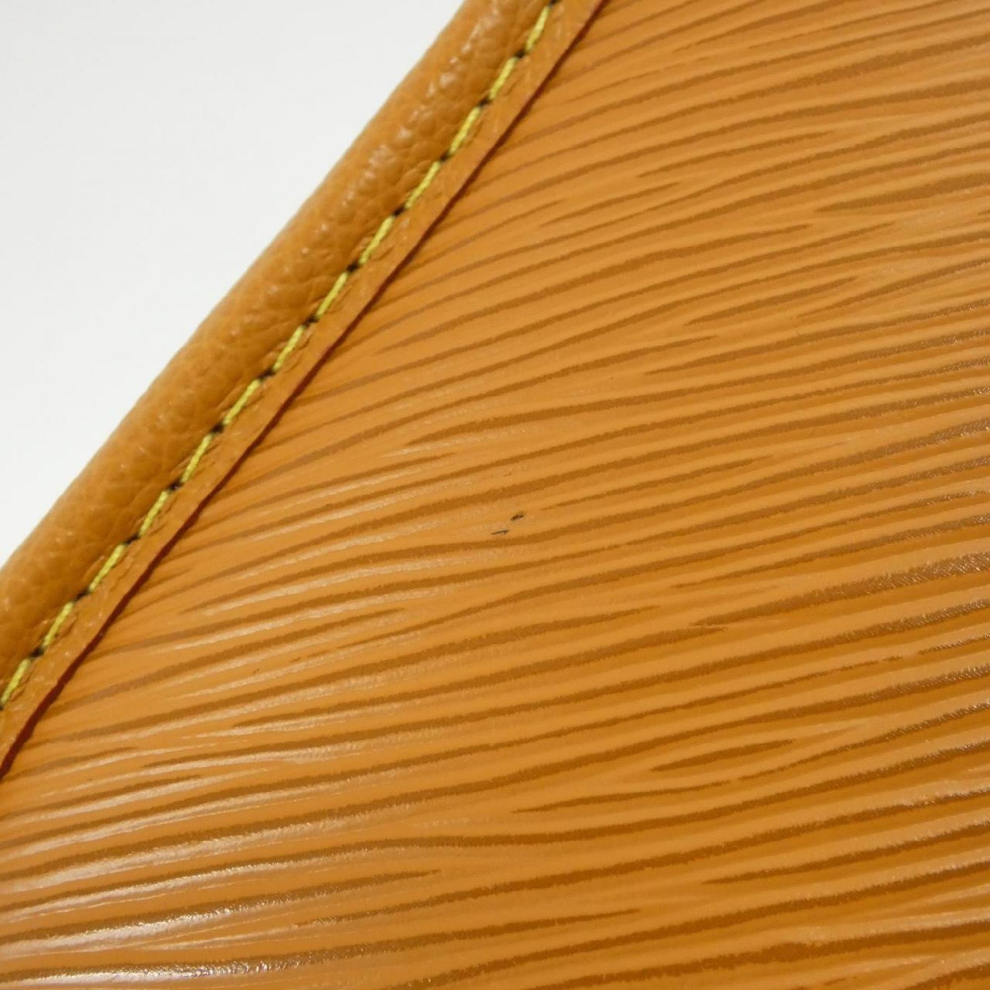 Louis Vuitton Gold Brown Gold Orange Leather Shoulder Bag
