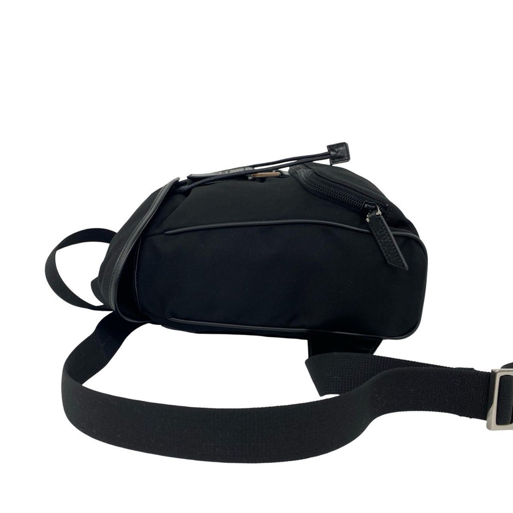 Gucci Black Nylon Leather Backpack (Pre-Owned)